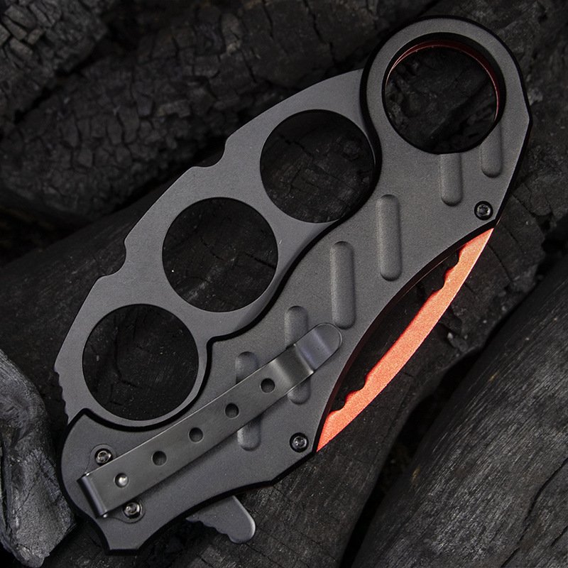 A multi-purpose camper's knife and a sideknife