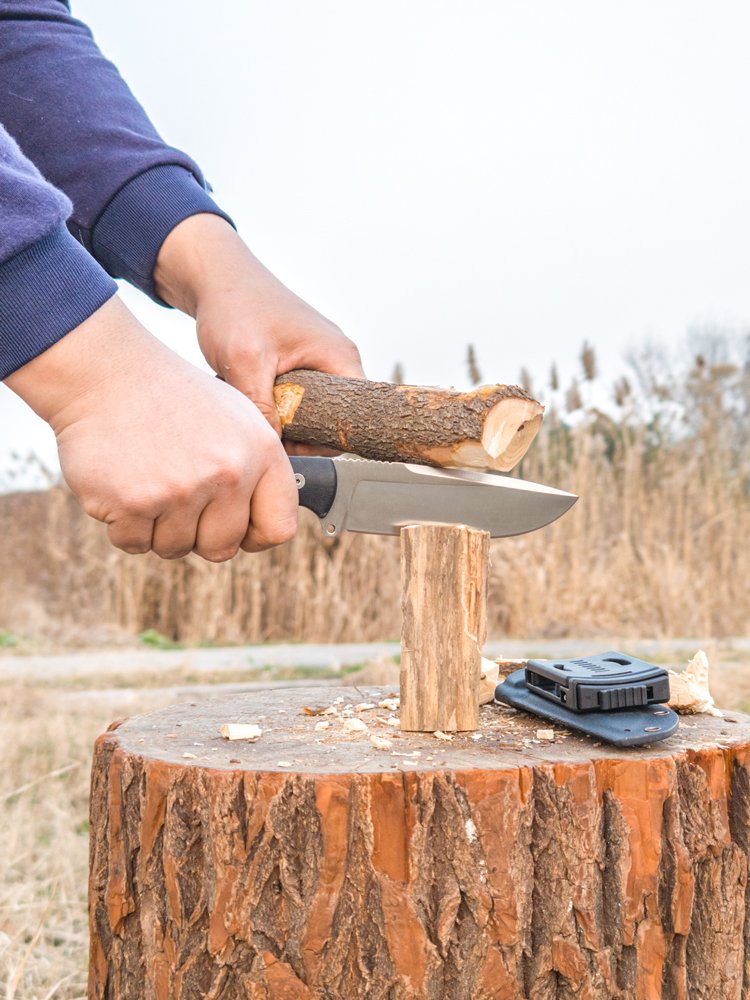 440C STAINLESS STEEL-SLASHING FIELD KNIFE TO SURVIVE IN THE FIELD