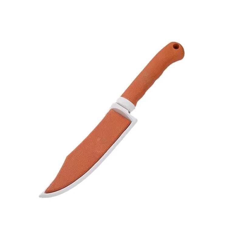 Home kitchen fruit knife multi-purpose sharp and light-net red yellow knife stainless steel fruit knife with a knife