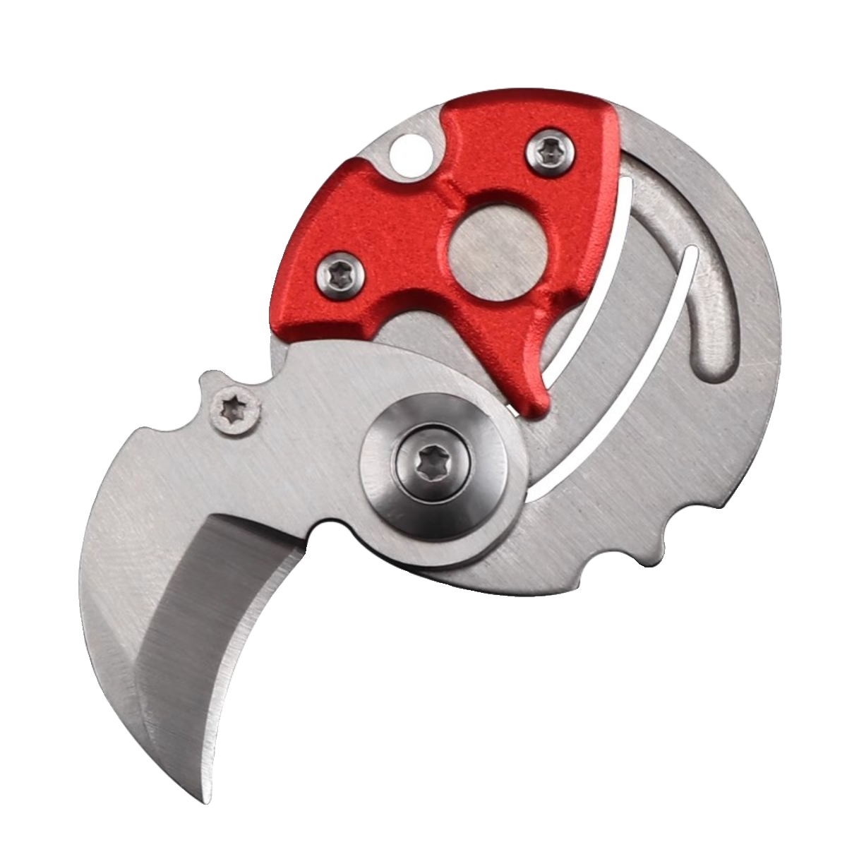 MINI-SNIPPET MULTIPURPOSE COIN KNIFE EDC SELF-DEFENSE TOOL OUTSIDE OF THE HOUSE FOLDING KNIFE KEYWARE