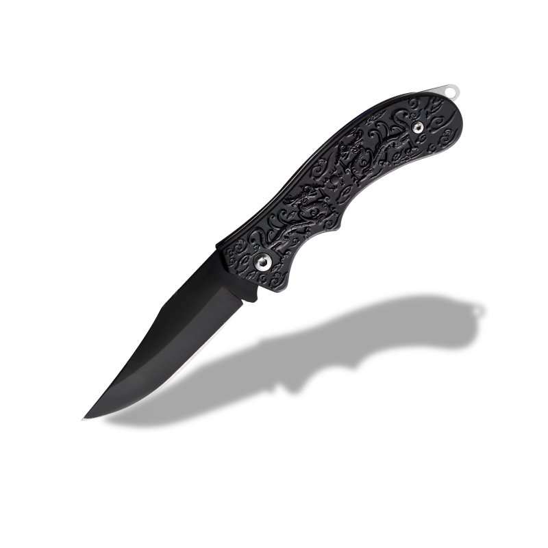 An outdoor defense knife folds a knife to climb the mountain to survive with a multifunctional stainless steel fruit knife