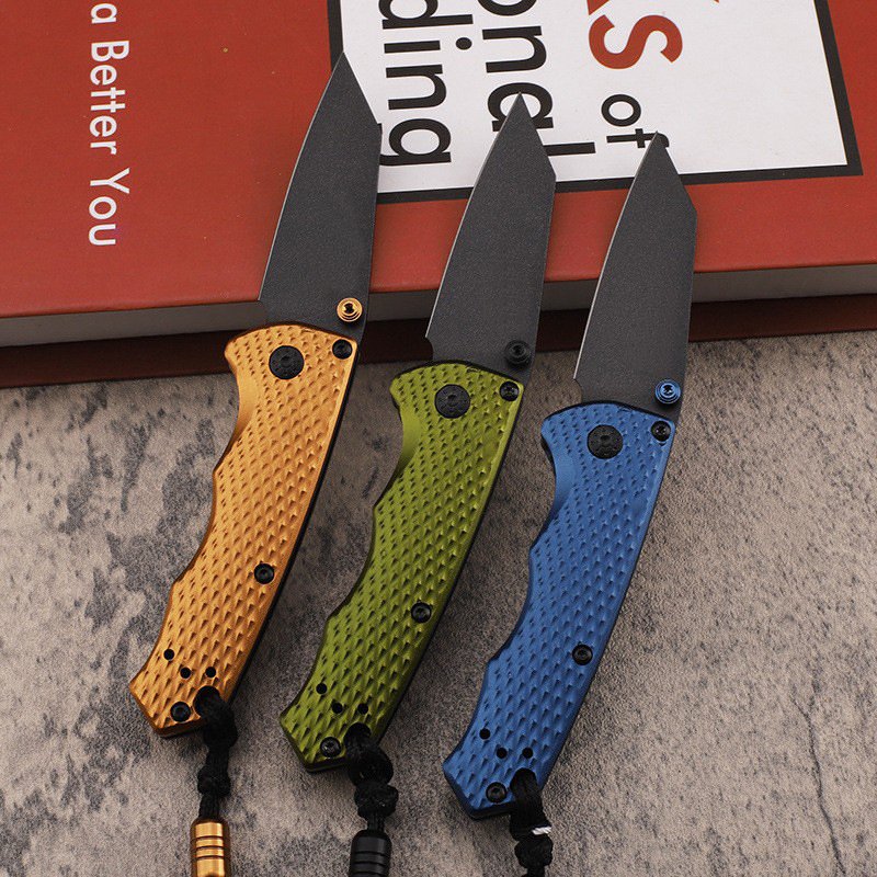 NEW TYPE 290 FOLDED ALUMINUM ALLOY HAND-HELD FIELD CAMP WITH A FRUIT KNIFE AND A MINI EDC TOOL KNIFE