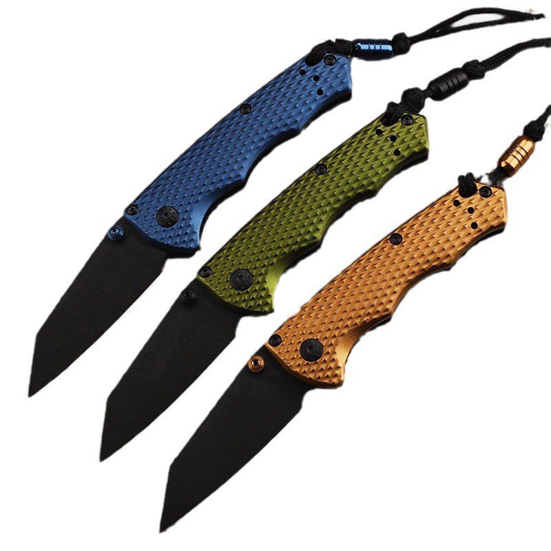 NEW TYPE 290 FOLDED ALUMINUM ALLOY HAND-HELD FIELD CAMP WITH A FRUIT KNIFE AND A MINI EDC TOOL KNIFE