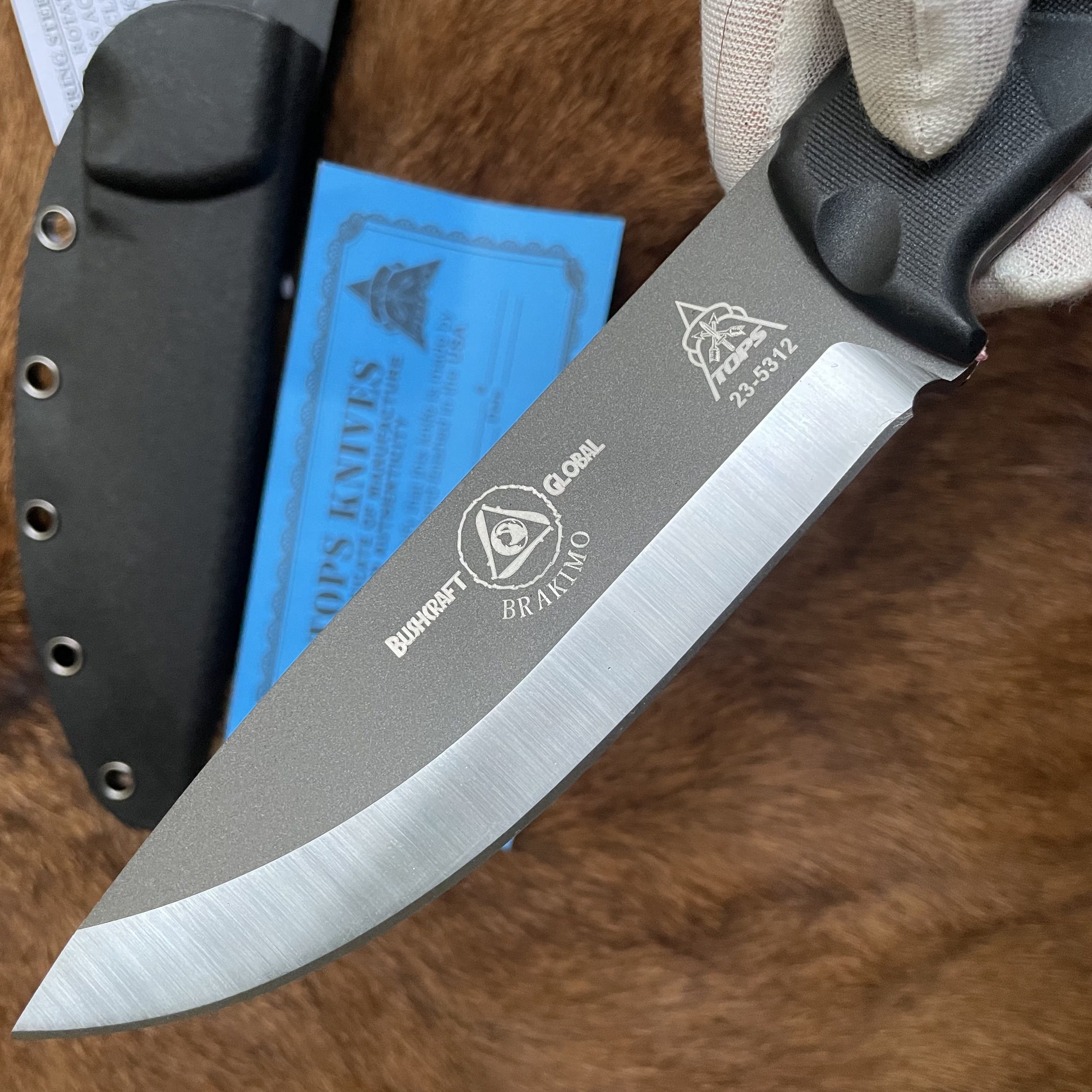 All over the country, toops Tops Brakimo's straight-slashing field knife for camping knife