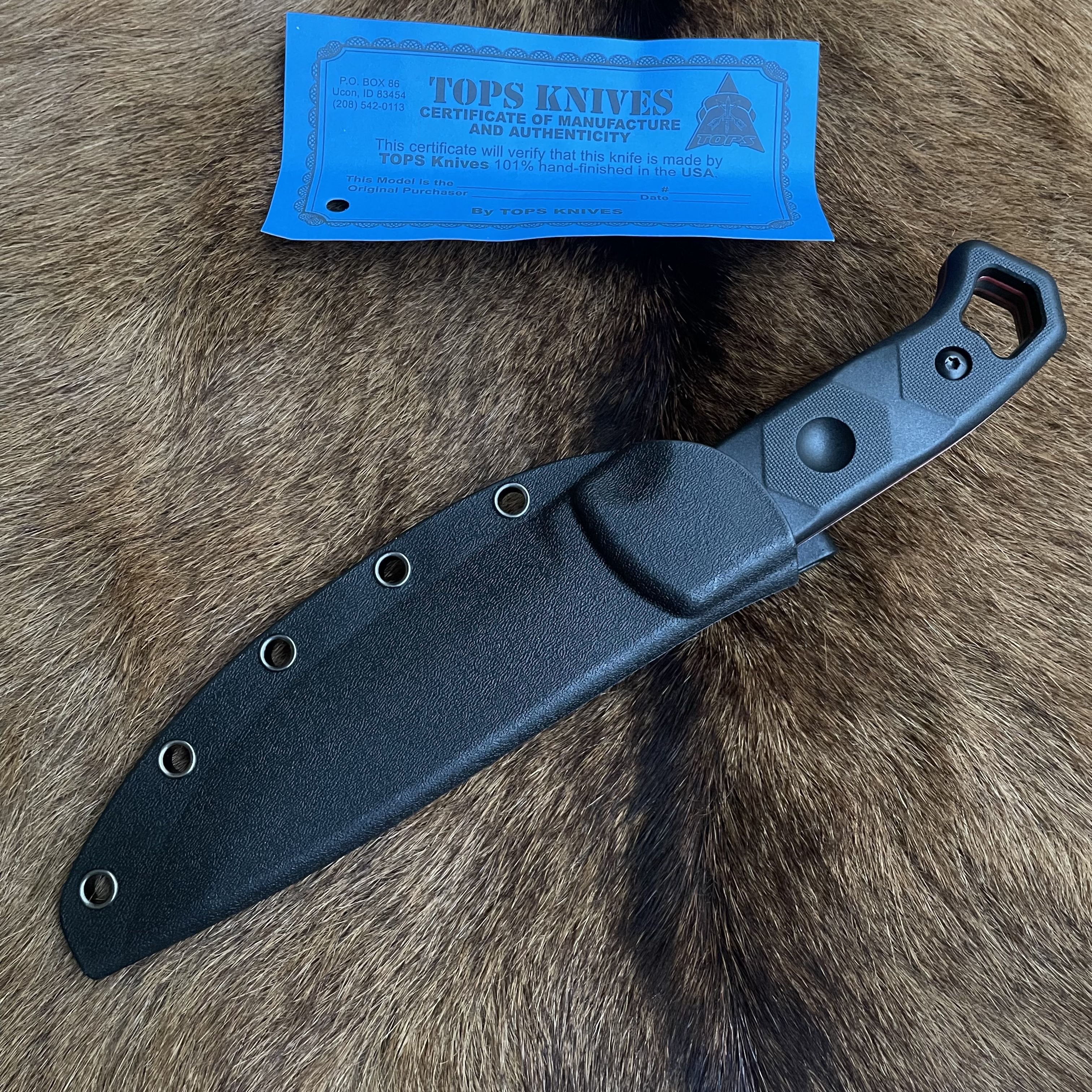 All over the country, toops Tops Brakimo's straight-slashing field knife for camping knife
