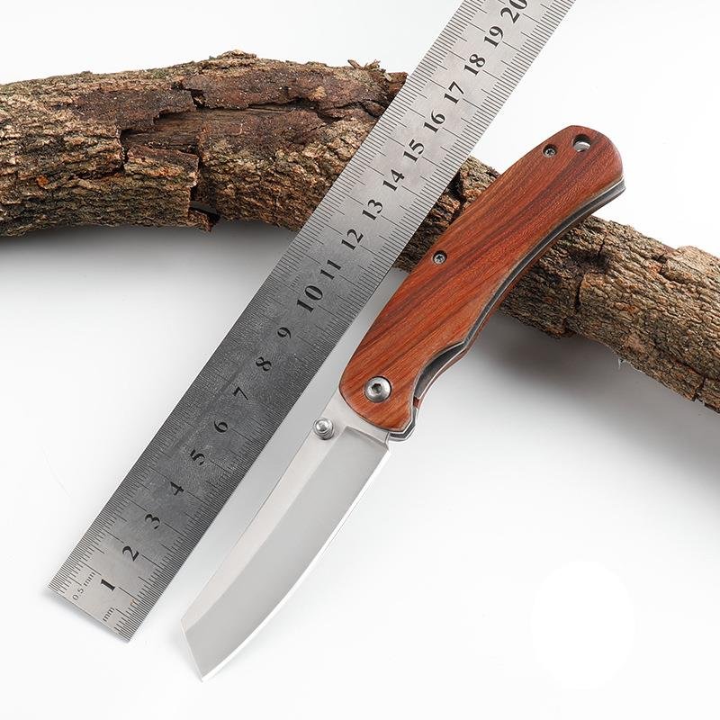 Foreign trade fruit knife home folding with a small knife, slashing with a sharp-earth steel field knife