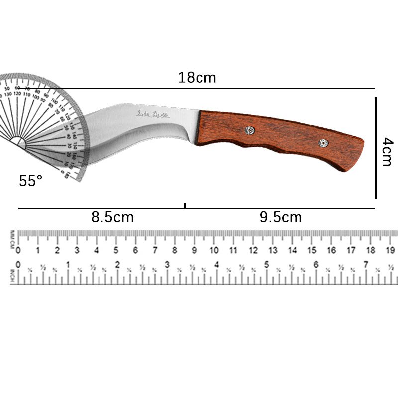 A multi-purpose outdoor climber uses a straight-stabbing field camper to put a big, hard-on-one-bone little fruit knife