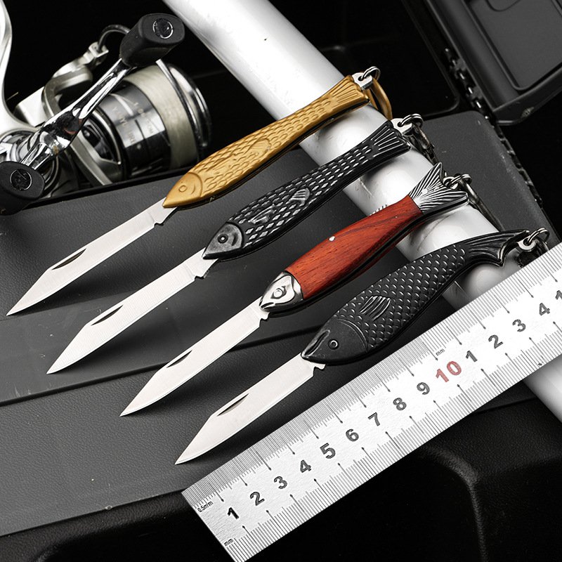 An outdoor camping knife with a multi-purpose folding knife survives in the middle of nowhere