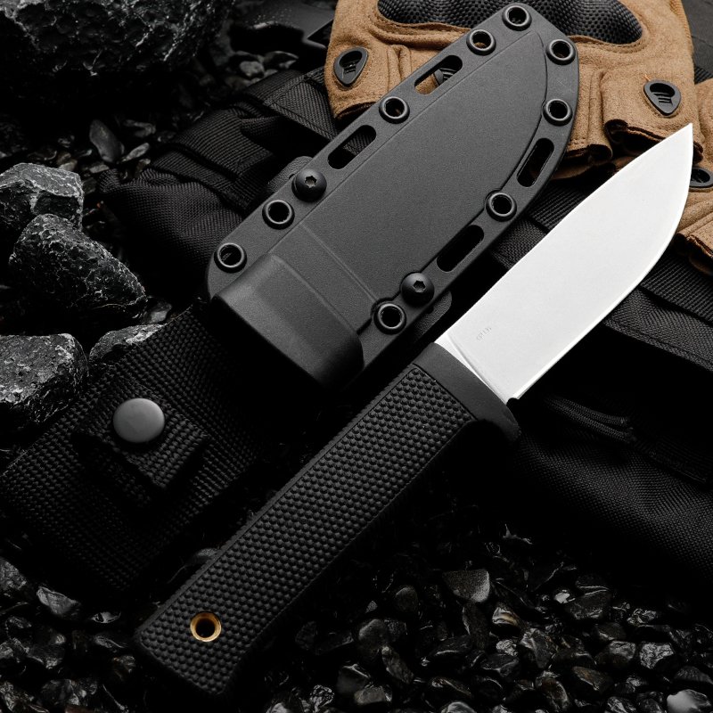A HIGH-INTENSITY EXTERIOR CPM-3V STEEL KNIFE, A ONE-SIZE-FITS-ALL LIFE-SAVING KNIFE AND A HUNTING KNIFE