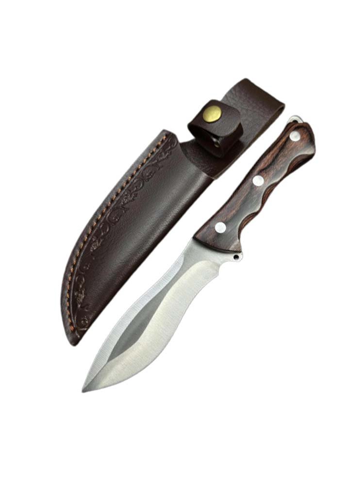 High-carbon steel exercise and a goat steak cutter and a fruit cutter by Mongolian campers