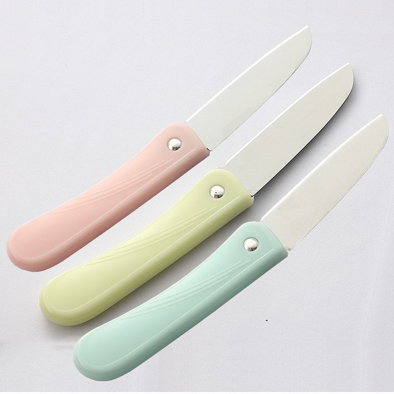 Portable kipper-skin cut fruit folding stainless steel camping with a very safe home office peeler