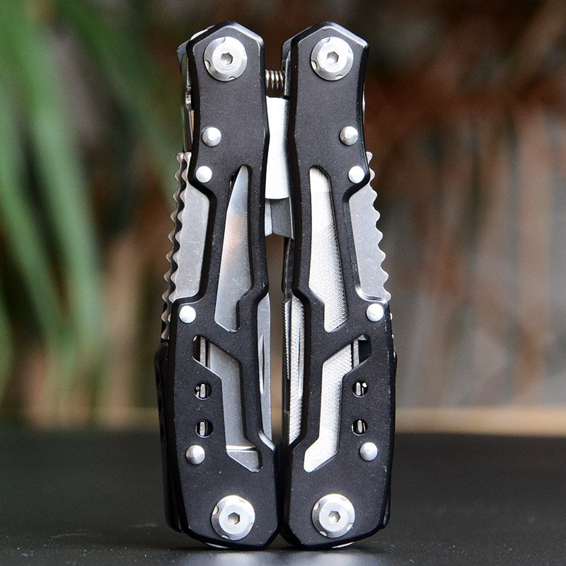All-steel emptied plier multi-purpose tool folding and camping with light outdoor equipment