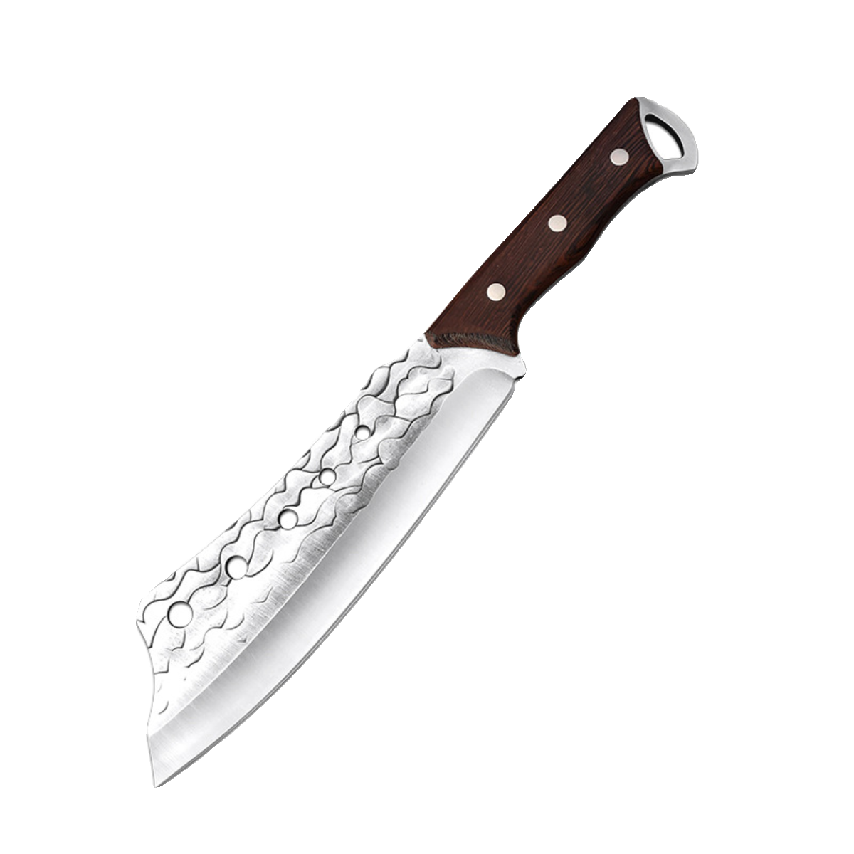Trained to hit a firewood knife and used a road knife to hunt for a life knife