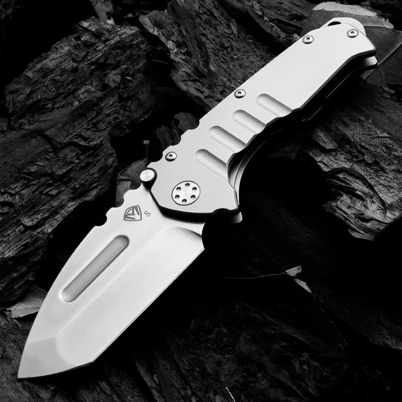 U.S. D2 STEEL HIGH-HARD MULTI-PURPOSE FOLDING KNIFE COLLECTION WITH A KNIFE AND A FRUIT KNIFE AND A FISH CAMPING KNIFE