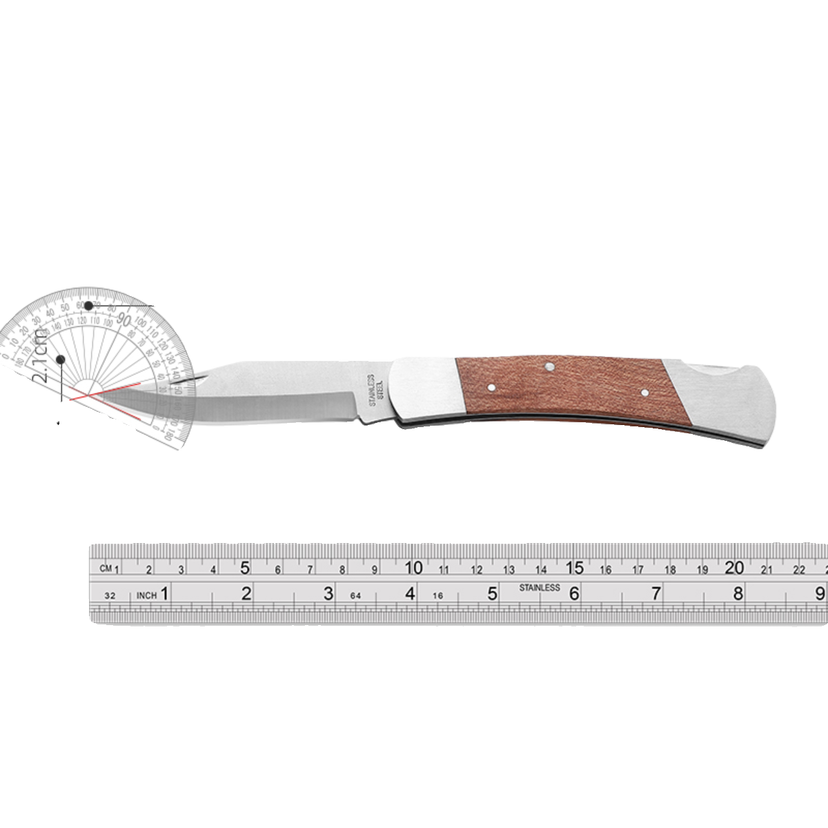 The kitchen knife camping with a meat knife and a rusty steel knife carrying an emergency knife