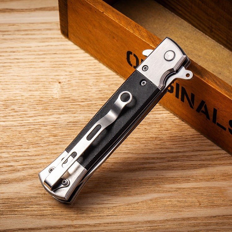 A small field camping knife with a small outdoor knife folding with a fruit knife and a slit knife