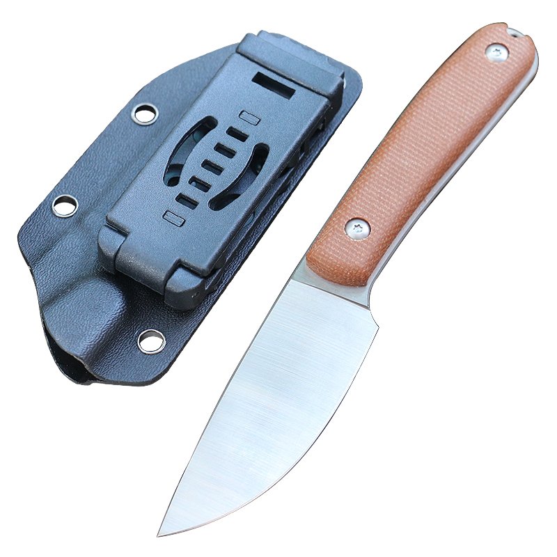 An outdoor knife with a field life, a straight knife to protect himself from