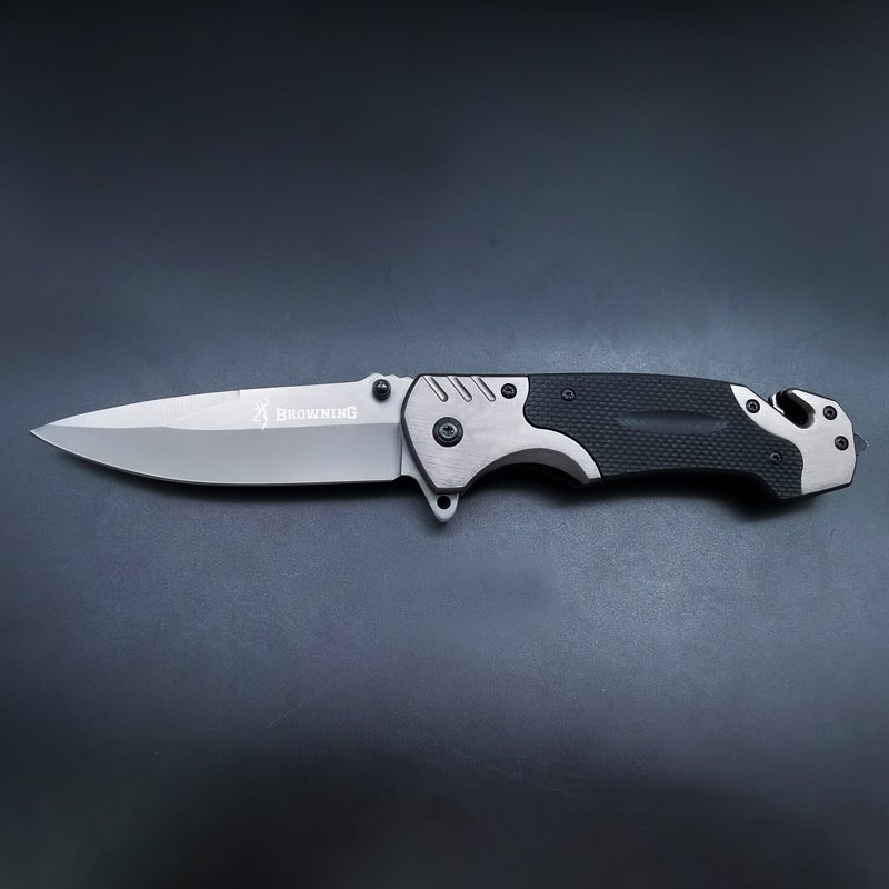 Browning's small knife folding, gray steel head stainless, steel-fruit knife camping