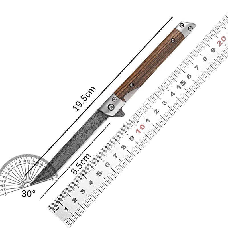 An outdoor stainless steel folding knife with a multifunctional, portable field cutter