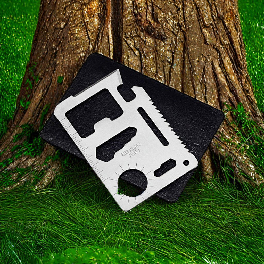 A multipurpose tool for camping outside Knife Knife with a multipurpose combination of bottle openers