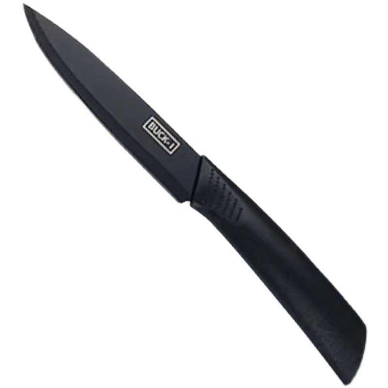 The stainless steel-black-edged fruit knife used a kitchen shaving knife in the kitchen house with a small knife to cut the fruit with a pickle