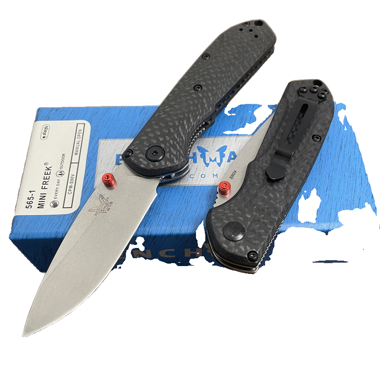 Butterfly 535 carbon fibre handles, high hard outdoor camping, with multi-purpose knives and family fruit knives