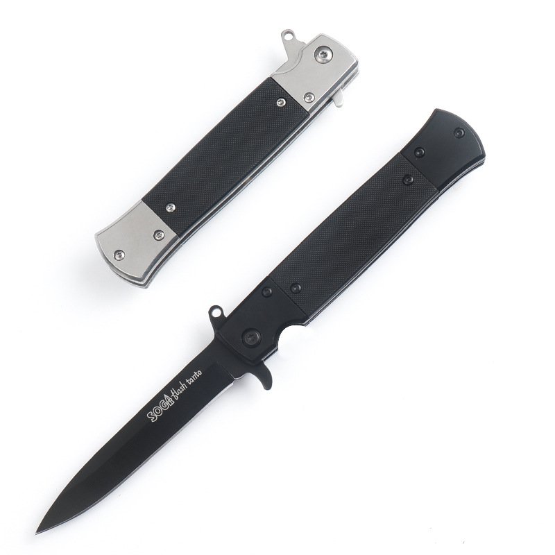 A folding knife with a high-strength multi-purpose knife and a fruit knife in the field