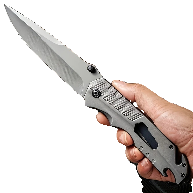 The whole steel-protected knife, the sharp edge of the field, the folding knife, the fruit knife, and the heavy-hard camping knife