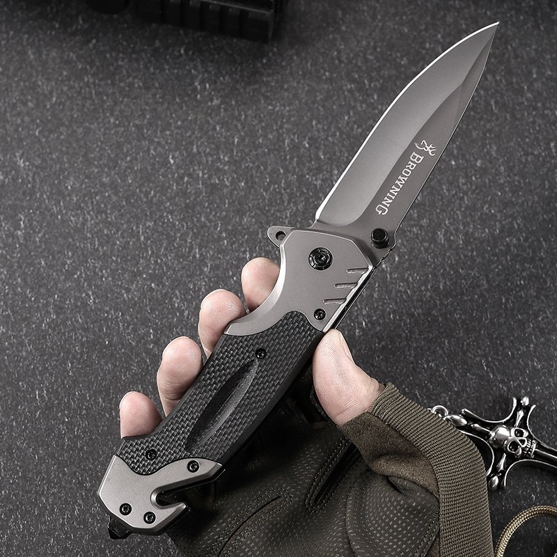 A fruit knife, multi-purpose exterior folding knife with a car-mounted window breaker for a field camping knife