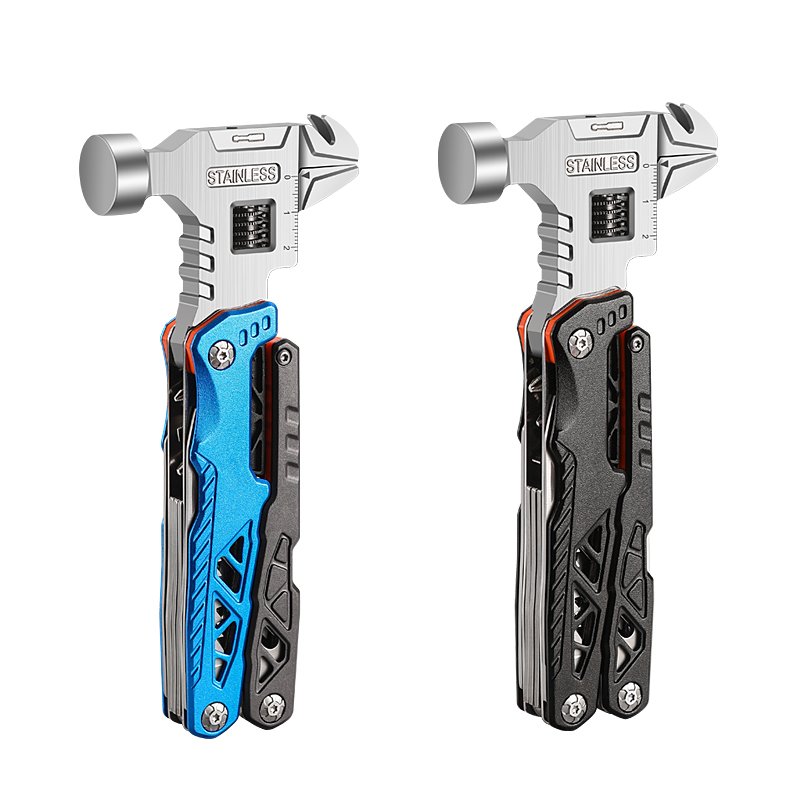 An outdoor multi-purpose folding of pliers with more than a field vehicle carrying a wrench