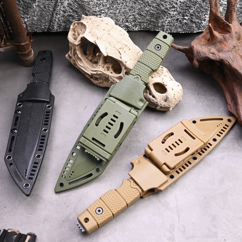 Polish Scorpion high-heavy stainless steel survival knife, multi-purpose divulge