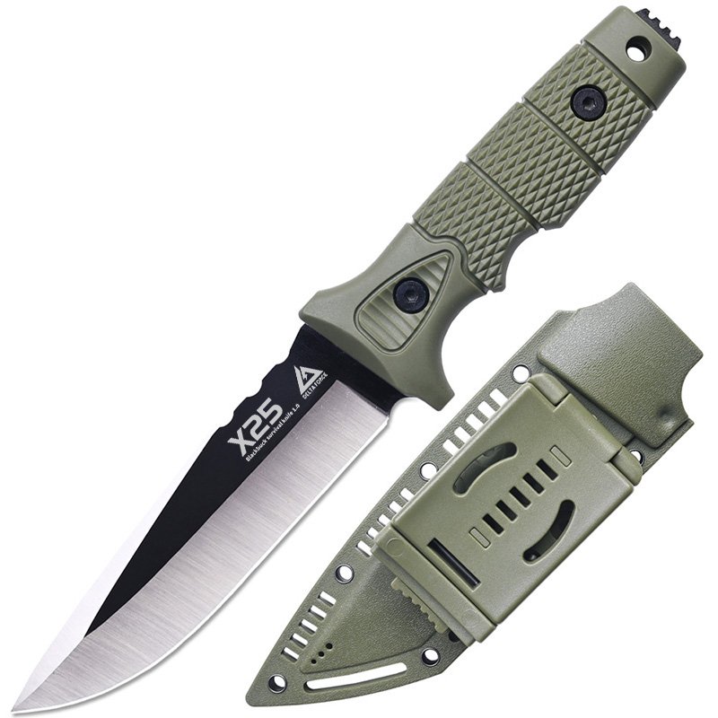 Polish Scorpion high-heavy stainless steel survival knife, multi-purpose divulge