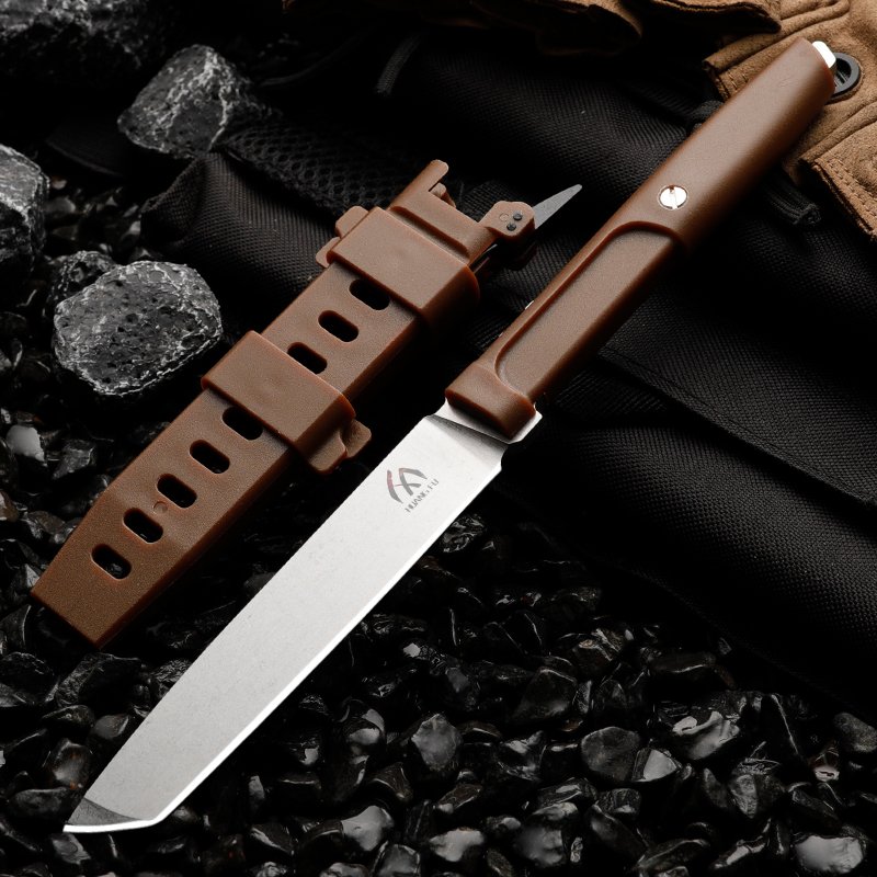 Zoo multi-purpose field knife with field protection knife, high-strength sharp knife, straight-cut fruit knife