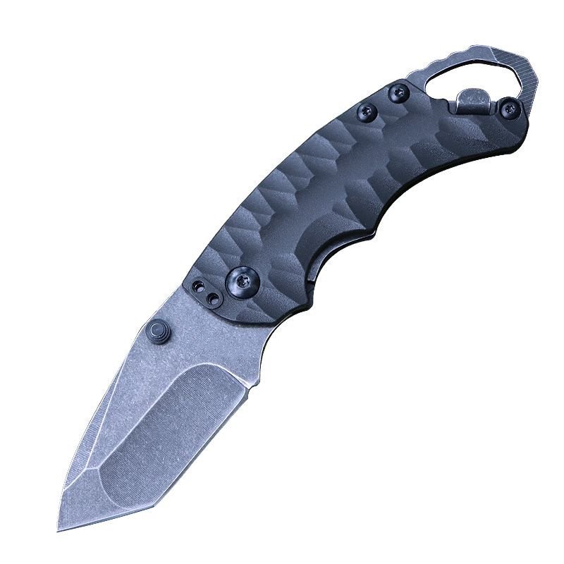 An outdoor folding knife and a mini-fruit cutter