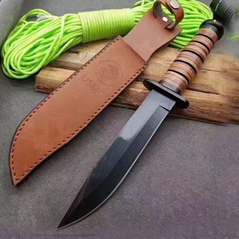 Kaba's 1217 open-air knife with a field life knife and a tactical knife to go camp with