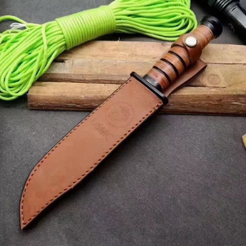 Kaba's 1217 open-air knife with a field life knife and a tactical knife to go camp with