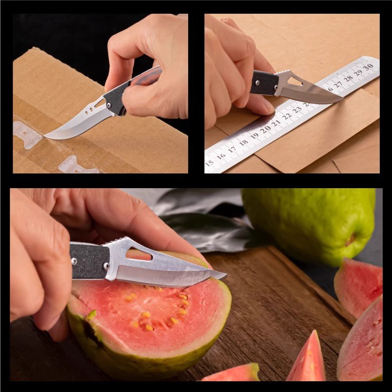 A multi-purpose, high-hard sharp knife with a key to the stainless steel