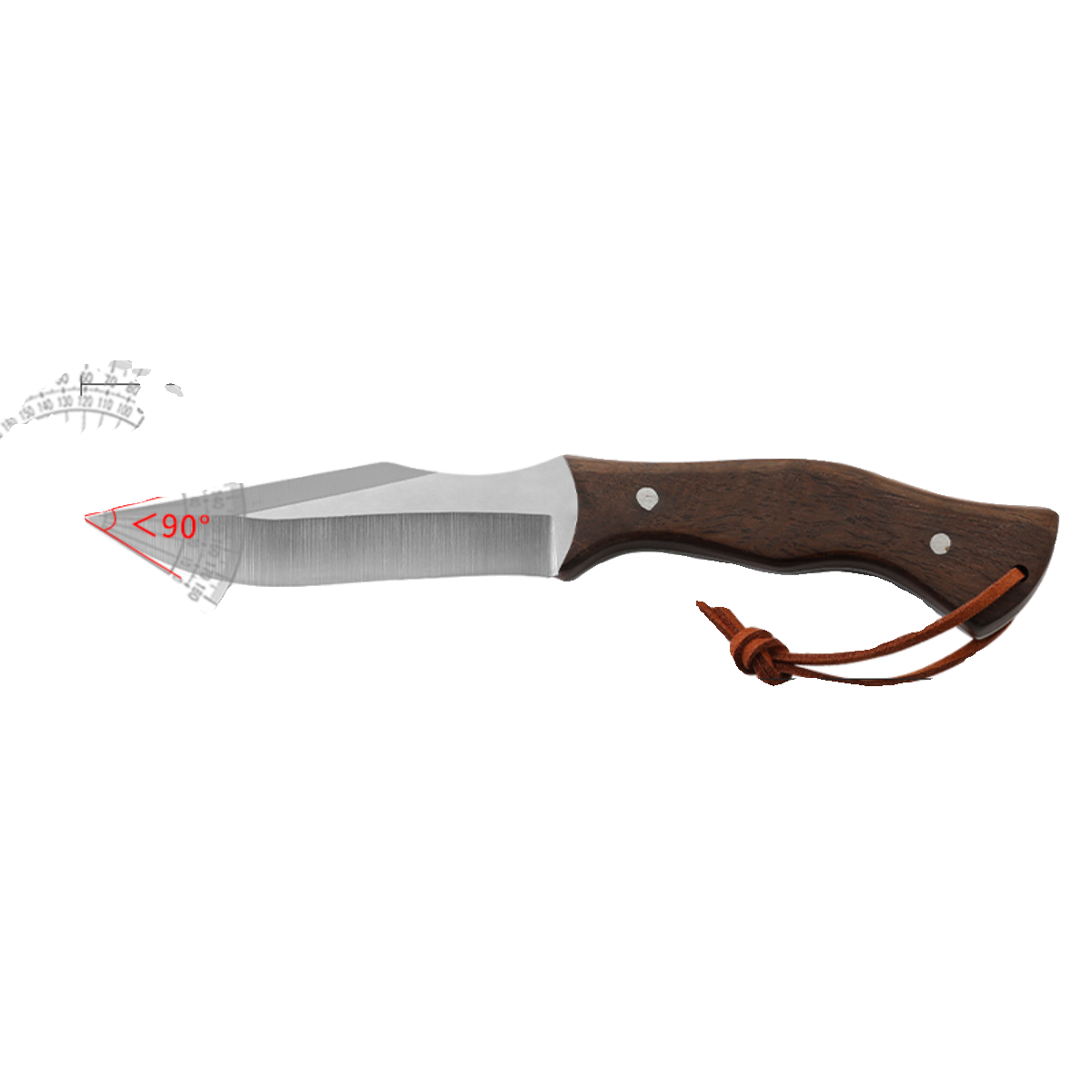 The stainless steel hand ate a meat knife for a camping barbeque knife and an exterior emergency protection knife