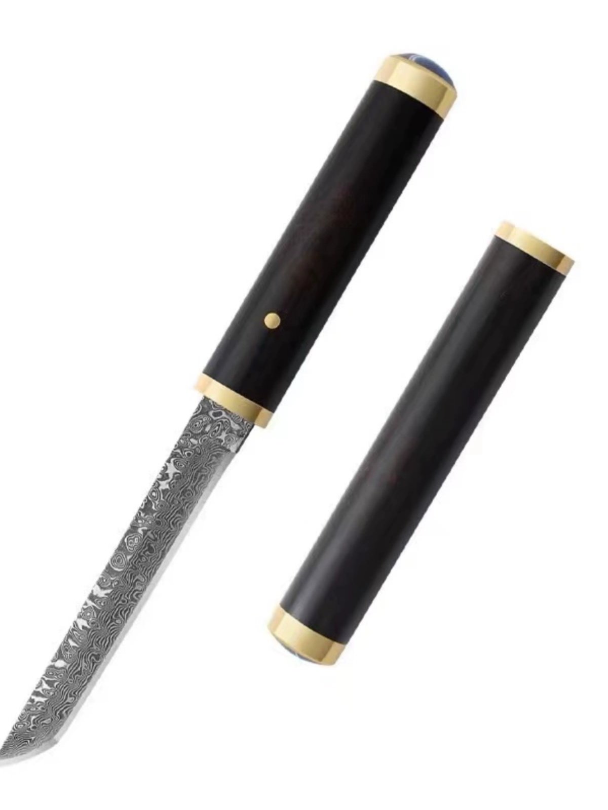 Damascus steel's new magic sword sets out a field knife with a fruit knife