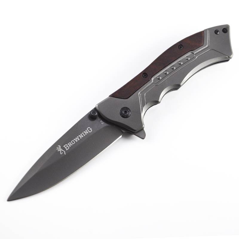 The outdoors tools camp in the wilderness, and they climb up the mountain with a small knife and a fruit knife