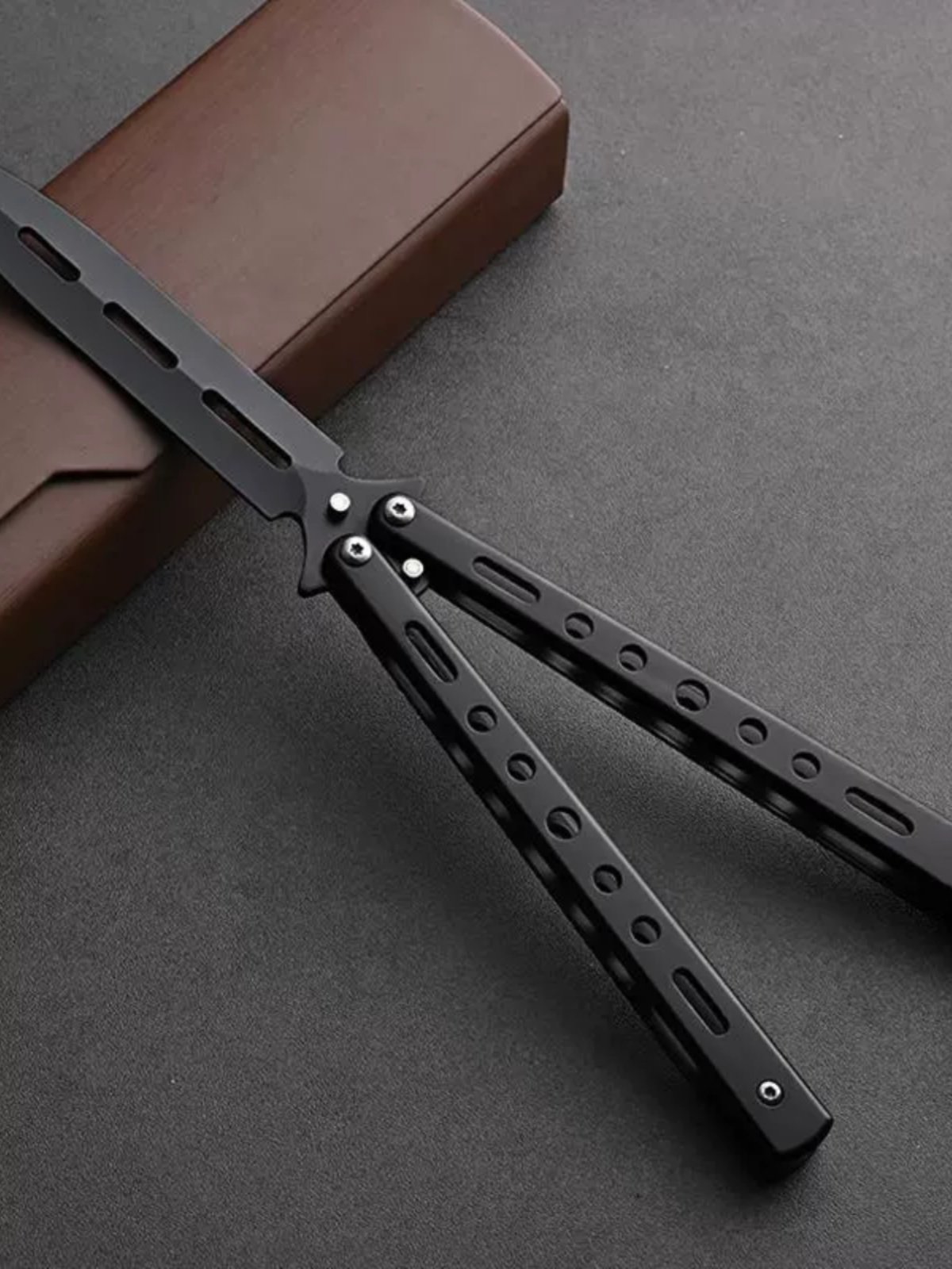 butterfly toy knife beginner cssgo undeterred steel knife toy self-defense exercise full steel cleaver