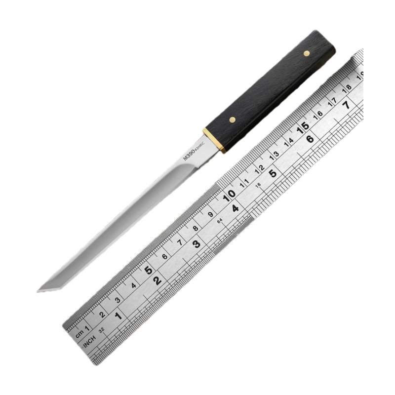ON THE OUTSIDE, THE ABS SUB-MARINE CAMP ATE A NICE MEAT KNIFE AND A TEA KNIFE AND USED A FRUIT KNIFE