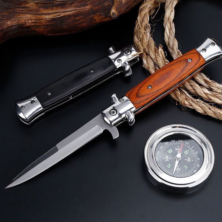 In the outdoors, high-intensity stainless steel and steel folding blades