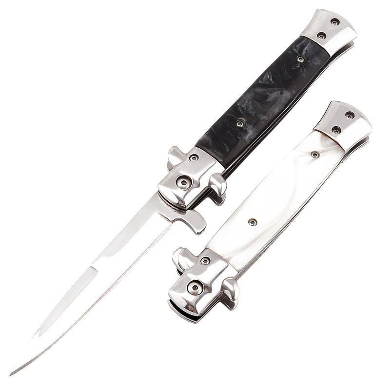 In the outdoors, high-intensity stainless steel and steel folding blades