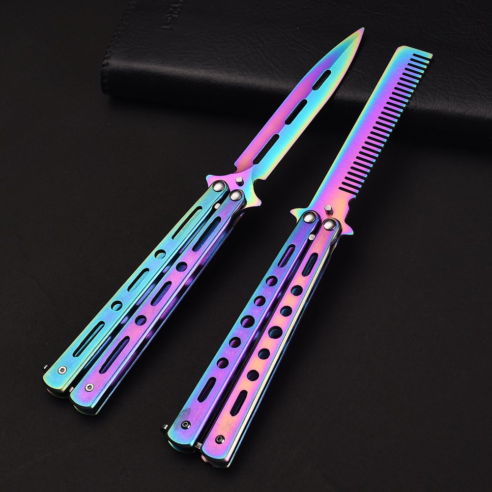 Butterfly practiced a knife and a cleaver