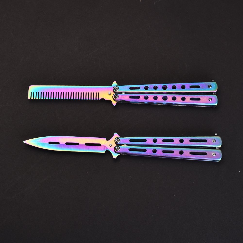 Butterfly practiced a knife and a cleaver
