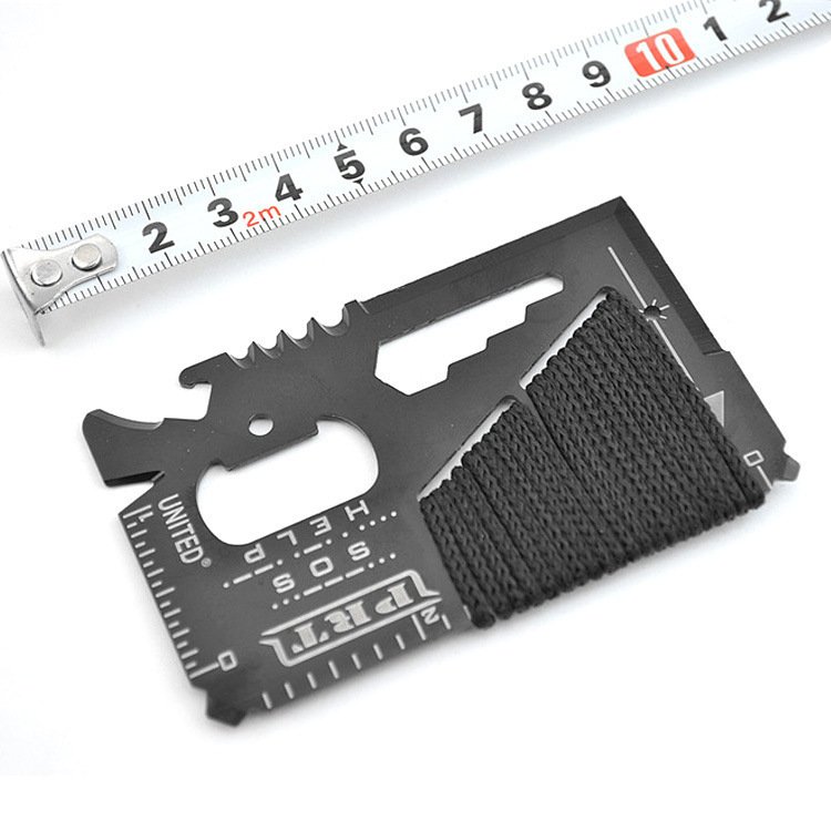 The stainless steel multi-purpose life-saving card card, multi-purpose military knife card card card, will work with you