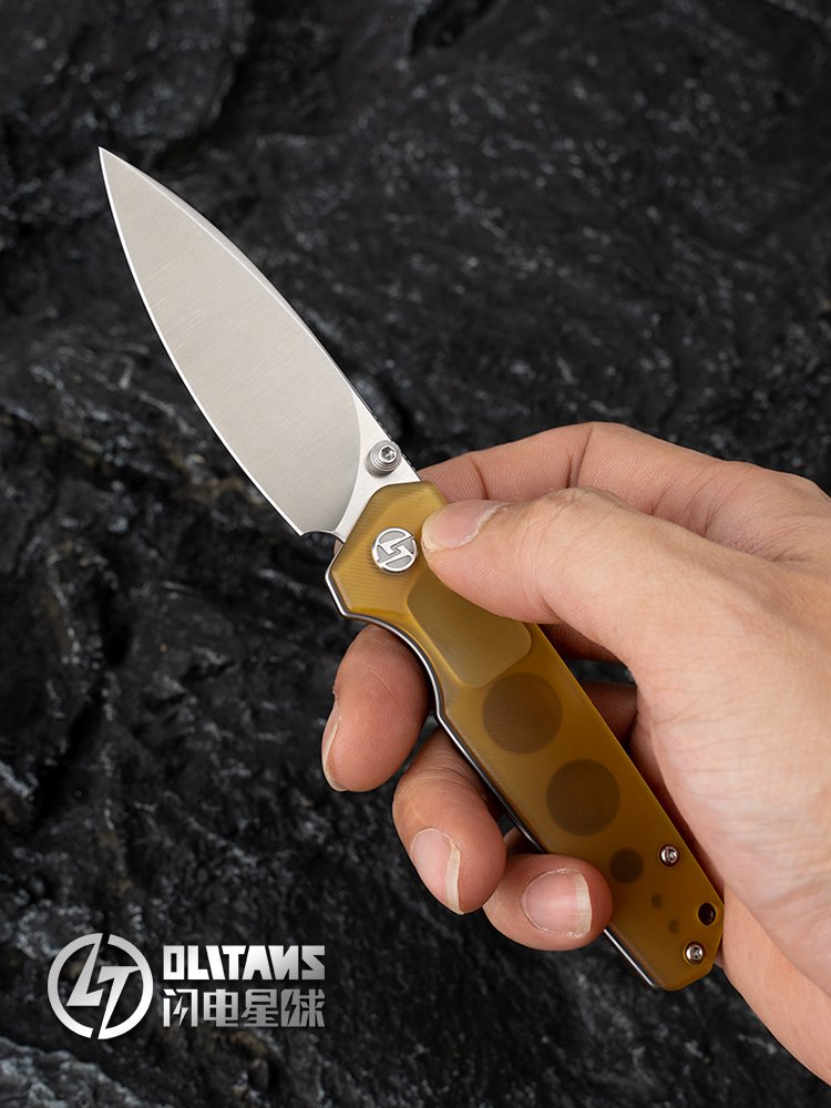 LIGHTNING PLANET 14C28N FOLDS THE SHANTWICK STEEL EDC OUTSIDE, WITH A FRUIT KNIFE