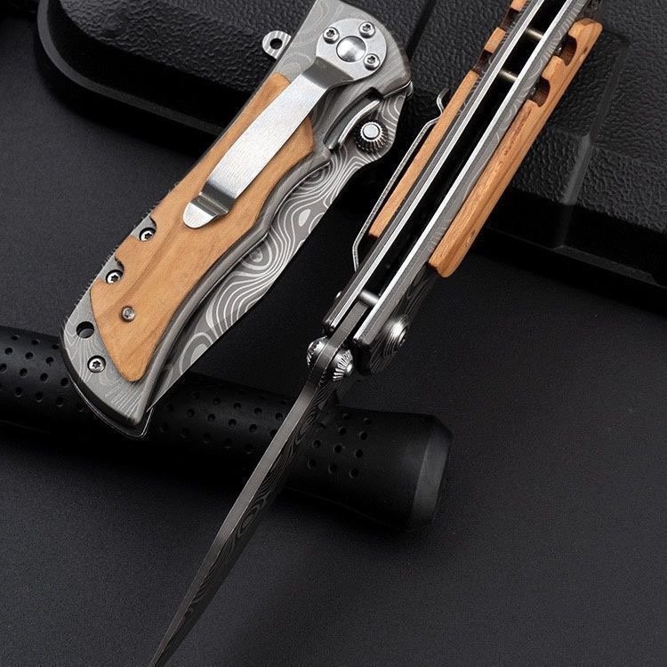 Browning's new Damascus stainless steel folder