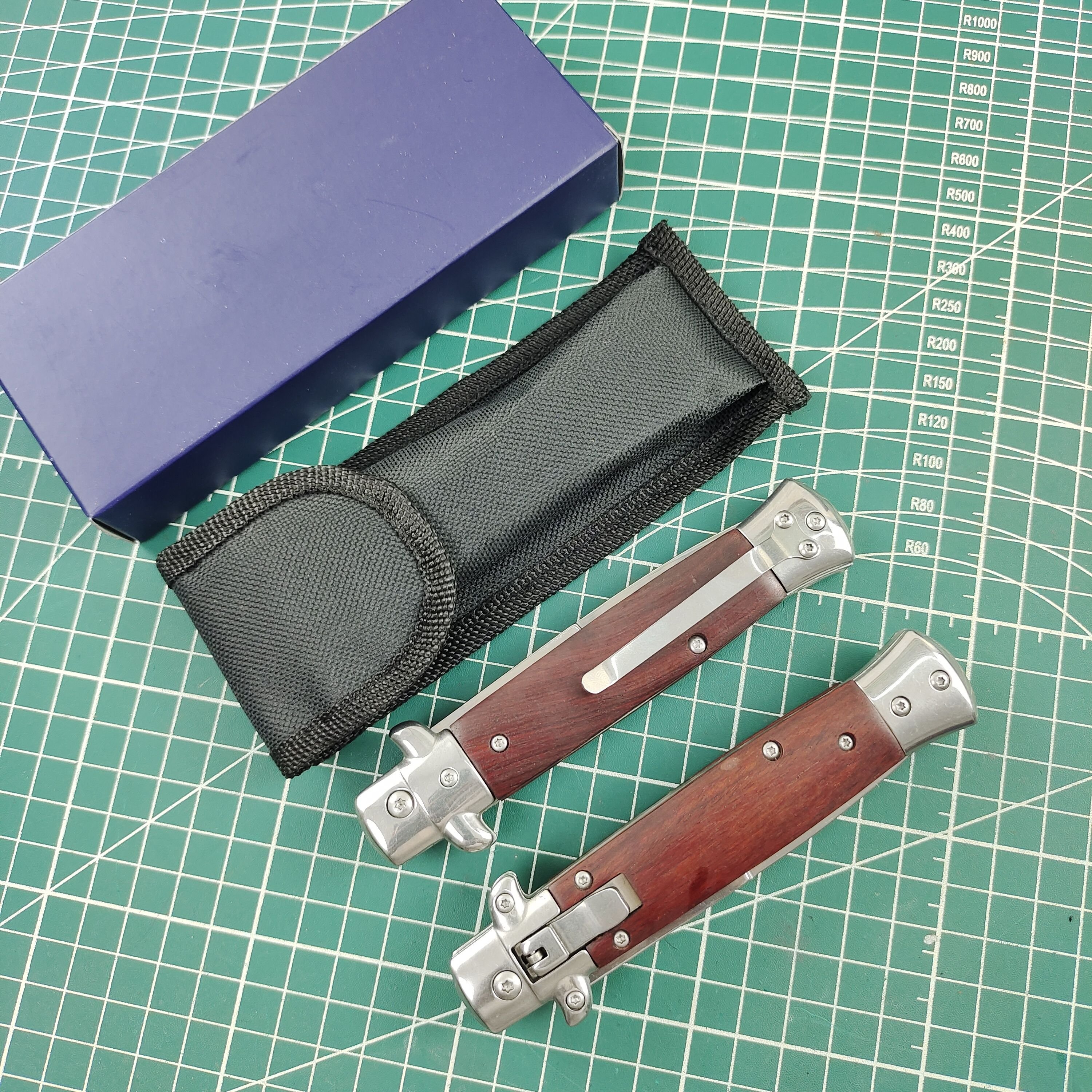 F.A.69 GOES WITH A PAIR OF KNIVES TO CAMP OUT